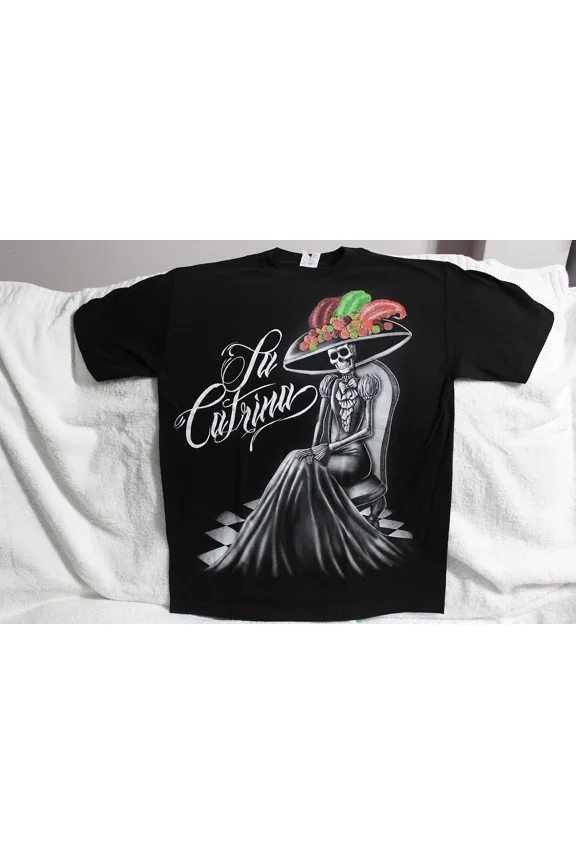 DAY OF THE DEAD DAPPER SKELETON LA CATRINA JOSE POSADA T-SHIRT