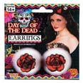 thumbnail image 1 of DAY OF THE DEAD-ROSE EARRINGS, 1 of 2