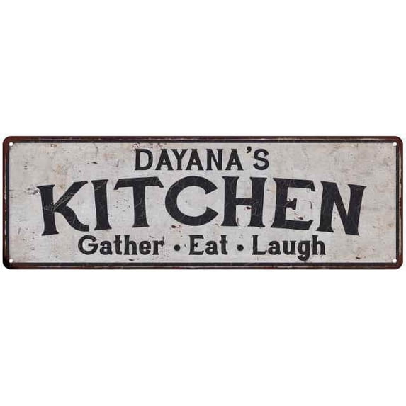 DAYANA's Kitchen Rustic Chic Decor Gift 6x18 Sign 106180051616