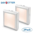 thumbnail image 1 of DAYBETTER LED Night Lights Plug into Wall 2 Pack, 0.5W Plug in Night Light with Auto Dusk to Dawn Sensor, Soft Warm White Nightlights for Bedroom, Kids Room, Kitchen, Stairway, Hallway, 1 of 8