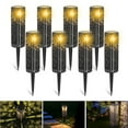 thumbnail image 1 of DAYBETTE 8 Pack Solar Pathway Lights , IP65 Waterproof Hollow-Out Ground Lights for Garden, Landscape, Driveway, 1 of 7
