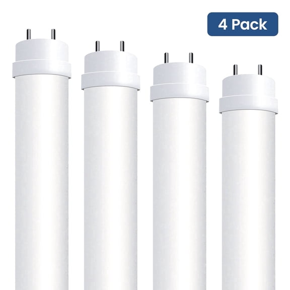 DAYBETTER 4FT T8 LED Tube Light, 18Watt, 5000K Daylight, 2200LM, Plug & Play , Double End Powered, T8 LED Fluorescent Replacement, 47.3 Inch, 4 Pack