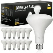 DAYBETTER 12 Pack BR30 Led Bulb 65W Equivalent, Dimmable Flood Light Bulbs Indoor, E26 Base, 5000K Daylight, 9W, 800 LM, Recessed Lighting Bulbs for Ceiling, Recessed Can, Living Room and Kitchen