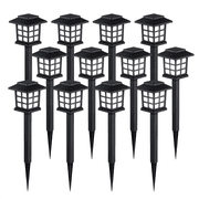 DAYBETTER 12 Pack Solar Lights Outdoor, Waterproof LED Solar Pathway Lights for Garden, Landscape, Path, Yard, Patio, Driveway, Cold White