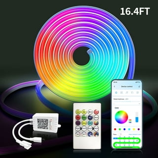 TSV 6.5ft LED Strip Lights, USB Battery Powered Bedroom Lights Tape,  SMD5050 RGB Light Rope, 20 Color Changing with Remote Control, Waterproof  TV Monitor Backlight 