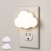 DAYBETTER 2 Pack Cloud Night Light , Plug in Night Light with Auto Dusk to Dawn Sensor, Soft Warm White Nightlights for Bedroom, Kids Room, Kitchen, Stairway, Hallway