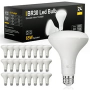 DAYBETTER 24 Pack BR30 Led Bulb 65W Equivalent, Dimmable Flood Light Bulbs Indoor, E26 Base, 5000K Daylight, 9W, 800 LM, Recessed Lighting Bulbs for Ceiling, Recessed Can, Living Room and Kitchen
