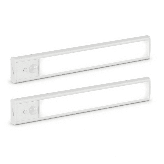 DAYBETTER 2Pack 20cm Warm-Light Cabinet Light, 800 mAh Rechargeable, Dimmable, 0.5W, 2700K, Motion-Activated, Magnetic , suitable for Cabinets, Stairways, and Kitchens