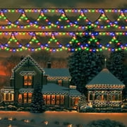 DAYBETTER 40FT 380 LED Christmas Lights ,Multicolor Waterproof Christmas Icicle Lights for Outdoor