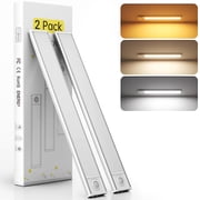 DAYBETTER 54 LED Under Cabinet Lights, USB Rechargeable Closet Lighting kit with Motion Sensor and Magnetic Strip for Wardrobe, Kitchen Wireless Lighting,2 Pack