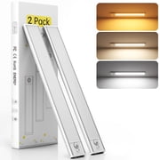 DAYBETTER 54 LED Under Cabinet Lights, USB Rechargeable Closet Lighting kit with Motion Sensor and Magnetic Strip for Wardrobe, Kitchen Wireless Lighting,2 Pack