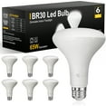thumbnail image 1 of DAYBETTER 6 Pack BR30 Led Bulb 65W Equivalent, Dimmable Flood Light Bulbs Indoor, E26 Base, 5000K Daylight, 9W, 800 LM, Recessed Lighting Bulbs for Ceiling, Recessed Can, Living Room and Kitchen, 1 of 8