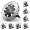 thumbnail image 1 of DAYBETTER 8 Pack Solar Ground Lights Outdoor Waterproof,8 LED Solar Disk Lights for Garden Yard Outside Driveway Walkway Pathway Lawn Patio Landscape Decor, 1 of 7