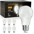 thumbnail image 1 of DAYBETTER A19 LED Light Bulbs, 100W Equivalent,5000K Daylight, 15W 1500 Lumens,E26 Standard Base,UL Listed,Lighting for Bedroom Living Room Home Office,6 Pack, 1 of 6