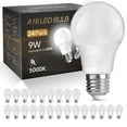 thumbnail image 1 of DAYBETTER A19 LED Light Bulbs, 60W Equivalent,5000K Daylight, 9W 800 Lumens,E26 Standard Base,UL Listed,Lighting for Bedroom Living Room Home Office,24 Pack, 1 of 7