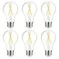 thumbnail image 1 of DAYBETTER A19 Vintage LED Edison Bulbs,NO-Dimmable Light Bulb 60W Equivalent,2700K Warm White, 8W E26 Standard Base, 800Lumens, CRI80+, Clear Glass Filament Bulb for Home, Farmhouse,6 Pack, 1 of 7