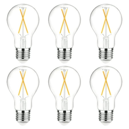 DAYBETTER A19 Vintage LED Edison Bulbs,NO-Dimmable Light Bulb 60W Equivalent,2700K Warm White, 8W E26 Standard Base, 800Lumens, CRI80+, Clear Glass Filament Bulb for Home, Farmhouse,6 Pack price history and forecast - DAYBETTER DAYBETTER A19 Vintage LED Edison Bulbs