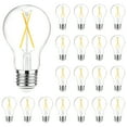thumbnail image 1 of DAYBETTER A19 Vintage LED Edison Bulbs,NO-Dimmable Light Bulbs 60W Equivalent,5000K White, 8W E26 Standard Base, 800Lumens, CRI80+, Clear Glass Filament Bulb for Home, Farmhouse,24 pack, 1 of 7