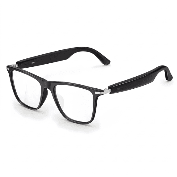 MOSENSE Smart Glasses with Bluetooth Audio, Hands-Free Call Answer, Real-Time Recording & Online Translation, Magnetic Charger Included, Ideal for Daily Casual Wear