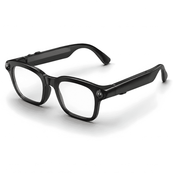 DAYBETTER AI Smart Glasses 1080P Anti-Shake Cam, AI Voice Assistant, Open-Ear Bluetooth Audio, Record Audio Video, Wear Detection, USB Power for Meetings & Outdoor Travel