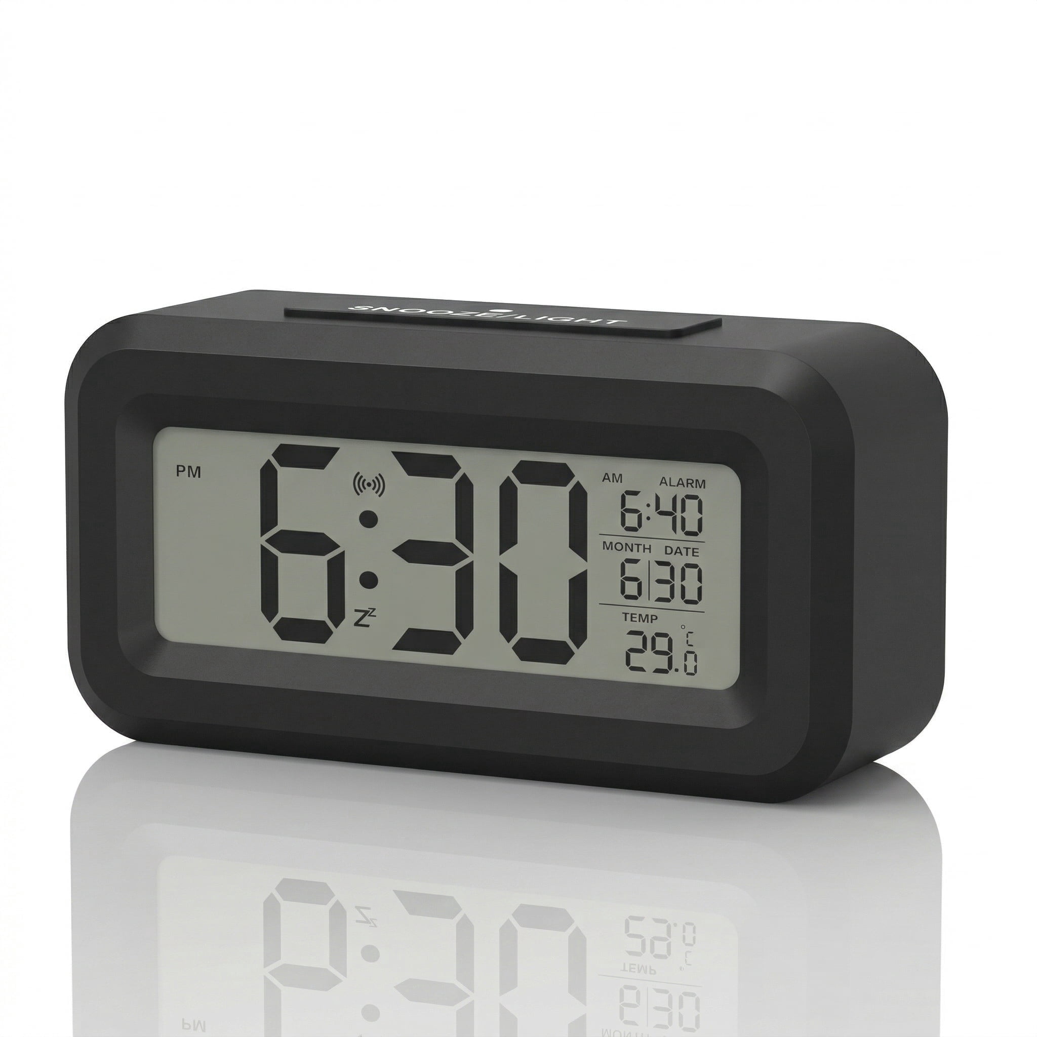 DAYBETTER Digital Alarm Clock with Large Display Showing Month, Date ...