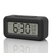 DAYBETTER Digital Alarm Clock with Large Display Showing Month, Date and Temperature,  /  Switch, Snooze, Battery Operated, Long Battery Life for bedrooms, bedside tables, desks, and office.