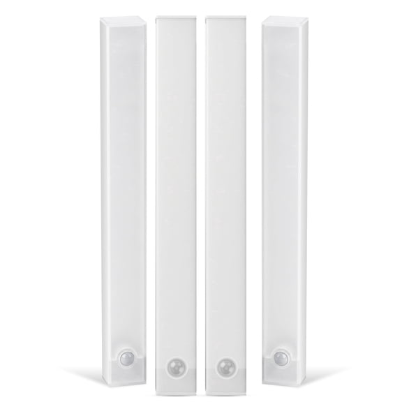 DAYBETTER Under Cabinet Lights, 11.8in Rechargeable Motion Sensor Under Cabinet Lights, 3 Modes, 5000K Cool White, Dimmable, Long Lasting, Magnetic, for Kitchens, Wardrobes, Stair, Pantry, 4 Pack.