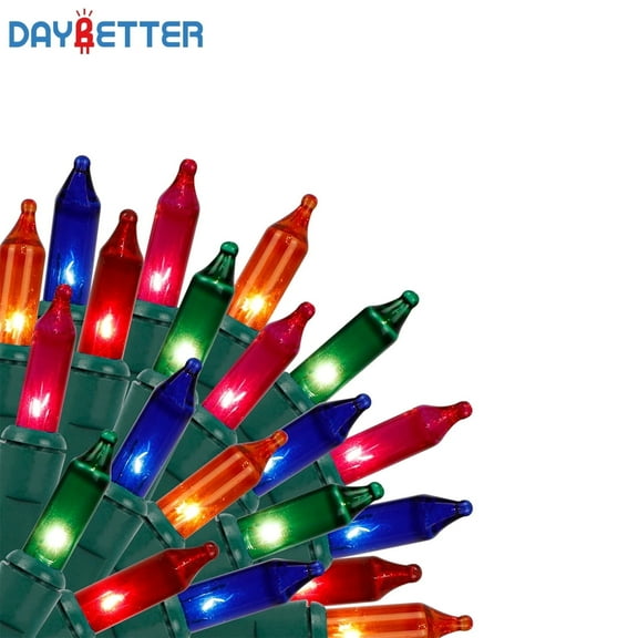 DAYBETTER Christmas String Lights, 16.4ft with 50 Count Mini Lights for Indoor and Outdoor,  Christmas Tree Garland Birthday