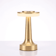 DAYBETTER Gold Cordless Desk Lamp, Dual-Zone Touch Lamp, 3 Color Temperatures & Dimmable Light, Rechargeable Table Lamp for Bedroom, Living Room