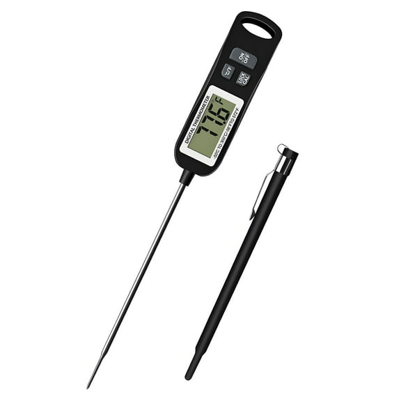 DAYBETTER Digital Food Thermometer, Instant Read Meat Thermometer with Long Probe, for Cooking Bread Baking Liquids Candy Kitchen BBQ