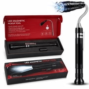 DAYBETTER Extendable Magnetic Flashlight, Telescoping Magnetic Pickup Tool for Men Husband Dad, Cool Gadget Gift for Christmas, Fathers Day