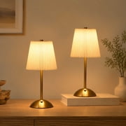 DAYBETTER Cordless Table Lamp 2 Pack, 3 Color Temperatures & Rechargeable, Table Lamp with Stepless Dimming for Bedroom, Living Room, Reading