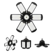 DAYBETTER Garage Lights - 1Pack Super Bright LED Garage Ceiling Light 6500K LED Shop Light w/ 6 Deformable Panels Screw in E26 Socket Light Bulbs for Workshop S