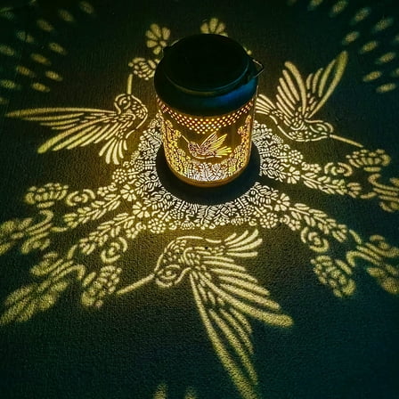 DAYBETTER Hanging Solar Lanterns Outdoor Waterproof,Hummingbird LED Solar Powered Garden Lights for Yard Lawn Pathway Landscape Porch Walkway Decoration Gifts for Women Mom Grandma