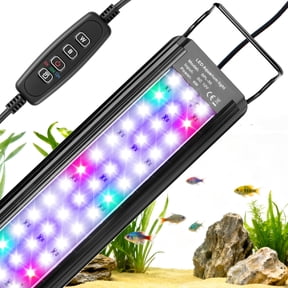 DAYBETTER LED Aquarium Light Full Spectrum, Fish Supplies for 12in to 18in Fish Tank Light with 3 Lighting Modes, Timer and 10 Adjustable Brightness