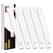 DAYBETTER Warm White Light Under Cabinet Lighting, USB Rechargeable Closet Lighting with Motion Sensor and Magnetic Strip for Wardrobe & Kitchen, Wireless Light
