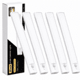 thumbnail image 1 of DAYBETTER Warm White Light Under Cabinet Lighting, USB Rechargeable Closet Lighting with Motion Sensor and Magnetic Strip for Wardrobe & Kitchen, Wireless Lighting, 5?Pack, 1 of 6