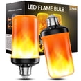 thumbnail image 1 of DAYBETTER LED Flame Light Bulbs, 4 Modes Flickering Light Bulbs with Upside Down Effect, E26/E27 Flame Bulb for Halloween Christmas Party Patio Porch Home Indoor & Outdoor Decoration,2pack, 1 of 7