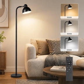 DAYBETTER Floor Lamp for Living Room, Standing Lamp with Remote Control, 1H Timer & Stepless Dimmable Reading Lights for Corner, Living Room, Bedroom, Reading, Office