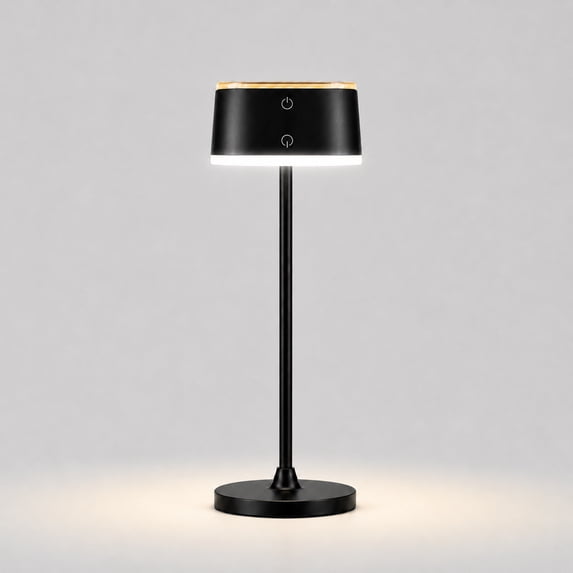 DAYBETTER Cordless Rechargeable Table Lamp with Touch Control & Dimming, 3 Color Temperature, Portable Touch Lamps for Bedside Dining, Black