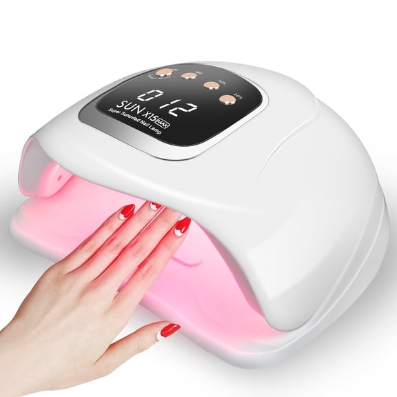 VOLIVO 280w UV Nail Lamp for Gel Nails Polish,66 LED Beads Fast Curing UV Light Nail Dryer with 4 Timing Settings