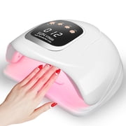 VOLIVO 280w UV Nail Lamp for Gel Nails Polish,66 LED Beads Fast Curing UV Light Nail Dryer with 4 Timing Settings