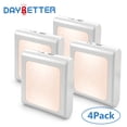 thumbnail image 1 of DAYBETTER LED Night Lights Plug into Wall 4 Pack, 0.5W Plug in Night Light with Auto Dusk to Dawn Sensor, Soft Warm White Nightlights for Bedroom, Kids Room, Kitchen, Stairway, Hallway, 1 of 8