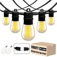 thumbnail image 1 of DAYBETTER S14  Outdoor String Lights, 100ft(2*50ft) Waterproof Hanging Lights, with 30 Shatterproof EdisonBulbs, for Garden Patio, 1 of 7
