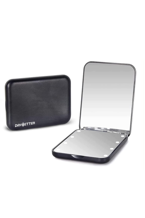 Pocket Mirror,Magnification LED Compact Travel Makeup Mirror with Light for Purse