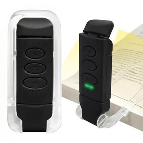 DAYBETTER Reading Light, Rechargeable Book Light Clip On for Reading in Bed, 3 Color Modes, 5 Brightness Levels, Portable Night Light for Bookworms, Kids,Black