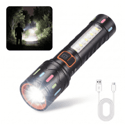 DAYBETTER Rechargeable Flashlight, 5 Light Modes, Zoomable Portable Flashlight for Home Emergencies Camping, Waterproof