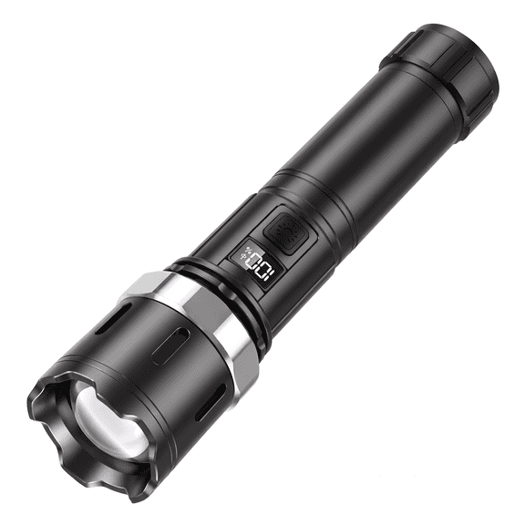 DAYBETTER Rechargeable LED Flashlight, 4 Light Modes & High Lumens, Zoomable Super Bright Flashlight, Handheld Flashlight for Home Camping