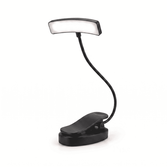 DAYBETTER Rechargeable Book Light, 10 LEDs Cool White 3 Brightness Levels Clip on Reading Light, 120lm Eye Caring Lamp for Reading in Bed, Bookworms, Kids