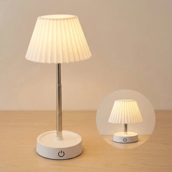 DAYBETTER Scalable Table Lamp, Dimmable Warm White Lamps with Adjustable Height, Portable Wireless Night Light for Bedroom, Dormitory